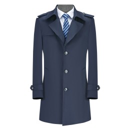 Manufacture of casual men's windbreaker custom-made mid-length back slit single row four-button windbreaker windbreaker jacket supplier 197G 35% Cotton 65% Polyester FM1002 CHENSHANG SKJ054 Manufacture of casual men's windbreaker custom-made mid-length back slit single row four-button windbreaker windbreaker jacket supplier 197G 35% Cotton 65% Polyester FM1002 CHENSHANG SKJ054